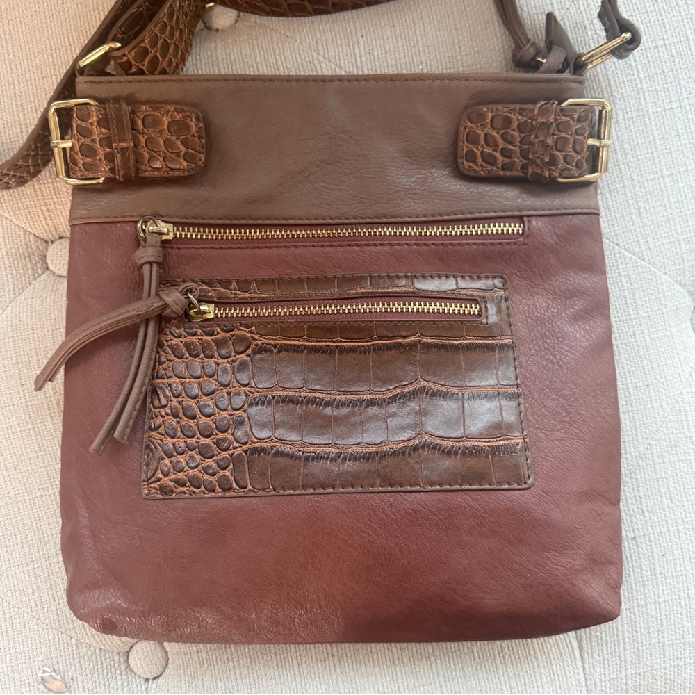 Bueno Leather Brown Crossbody! NWOT!